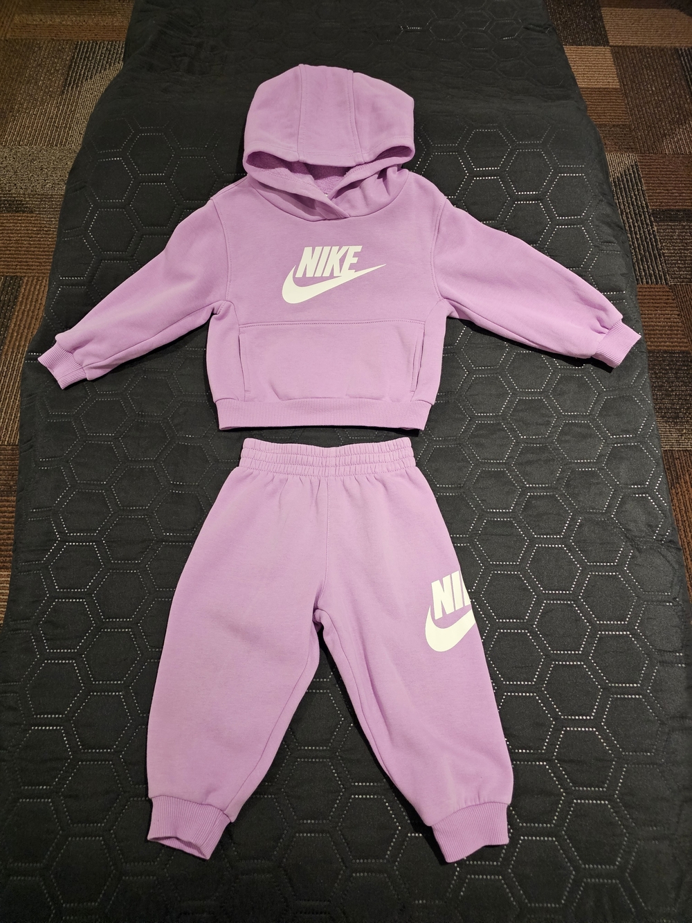 Nike Kids Light Magenra Hoodie & Jogger Set - 24M